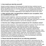 Job Interview Questions & Sample Excellent Responses