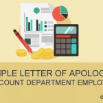 Apology Letter by Employee to Accounts Department