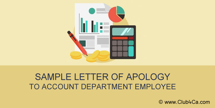Apology Letter by Employee to Accounts Department