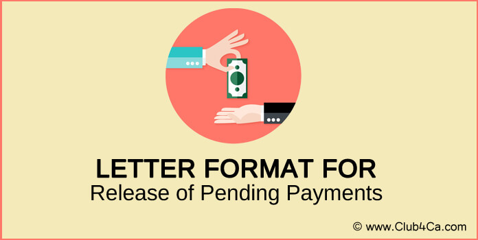 Request Letter for Release of Pending Payments format