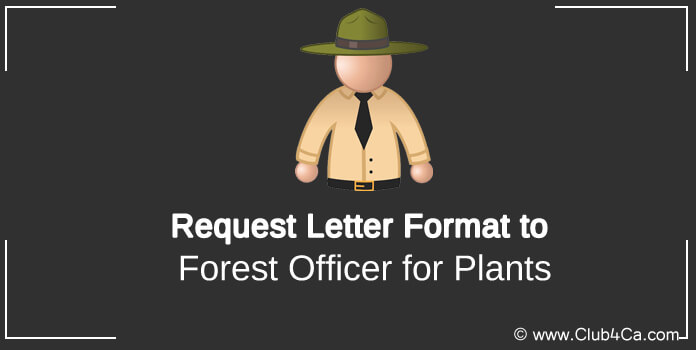 Request Letter to Forest Officer for Plants