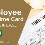 Employee Duty Time Card Template, Timesheet Excel Format