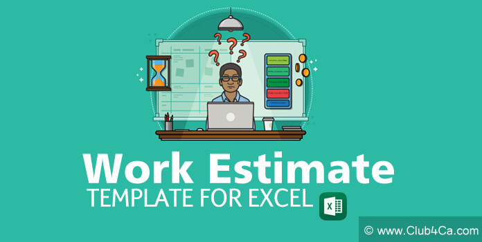 Work Estimate Template, Estimate format Excel