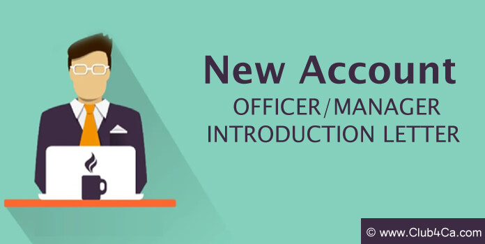 New Account Officer Introduction Letter Example Sample