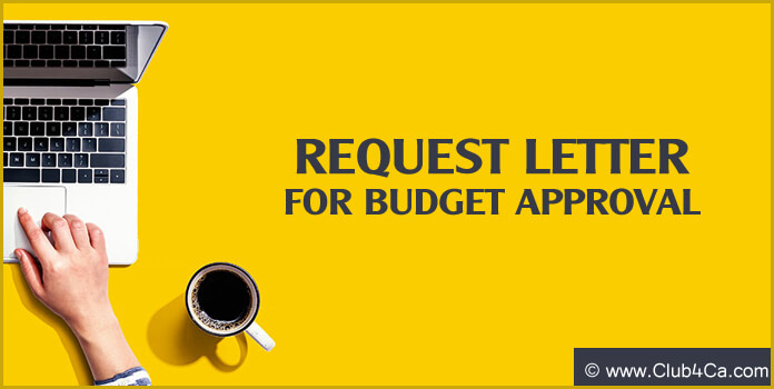 Budget Approval Request Letter format Template Example