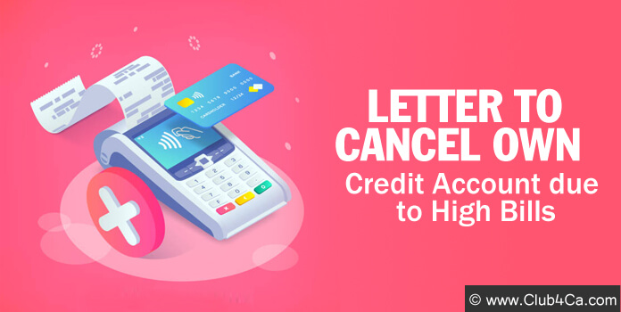 Sample Letter for Cancel Your Credit Card Account
