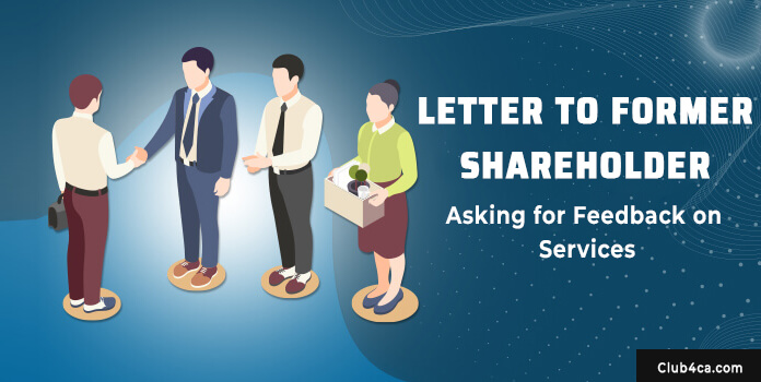 Letter to Former Shareholder Asking for Feedback on Services