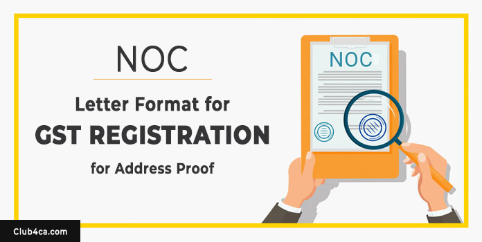 NOC Letter Format for GST Registration for Address Proof