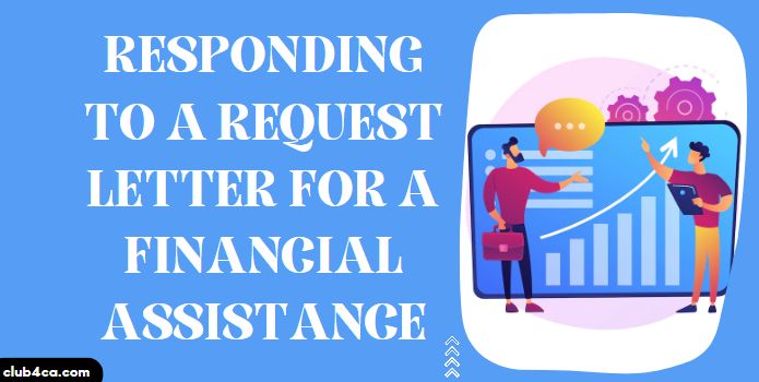 Sample letter to respond to a request for financial assistance