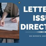 Letter to Issue Directives on Reports and Paperwork