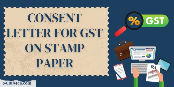 Consent Letter for GST on Stamp Paper