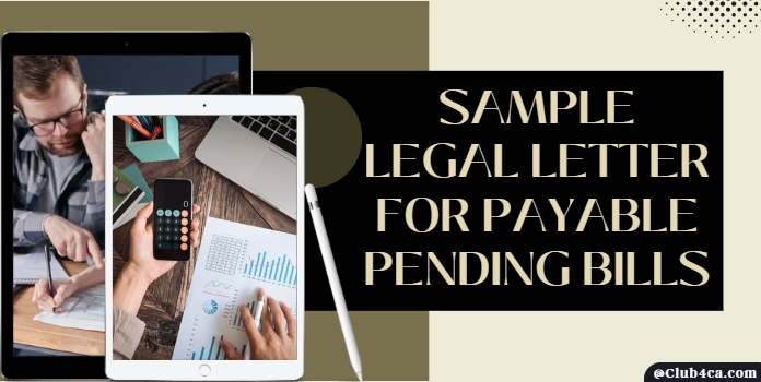 Legal Letter for Payable Pending Bills