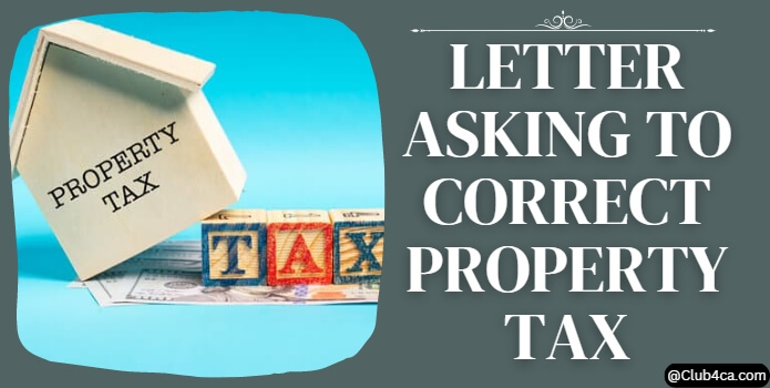 Application Letter for Name Correction in Property Tax
