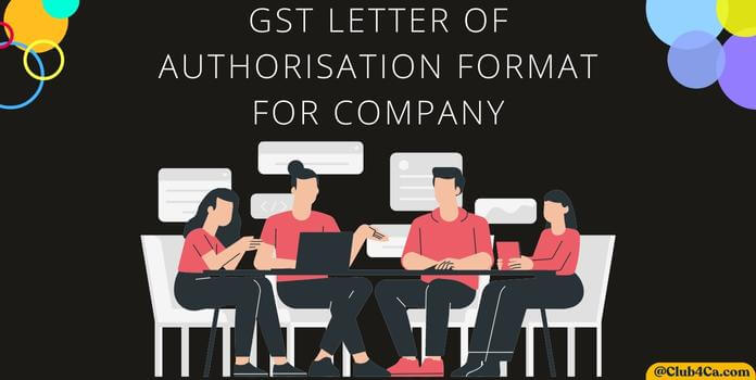 GST Letter of Authorization for Company