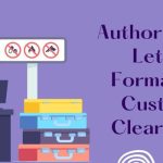 Sample Format of Customs Clearance Authorisation Letter