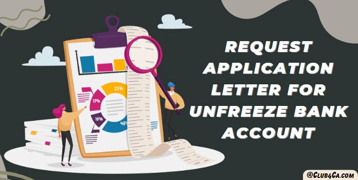 Request Letter to Unfreeze Bank Account Template