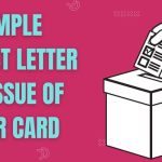 Request Letter for Issue of Voter Card